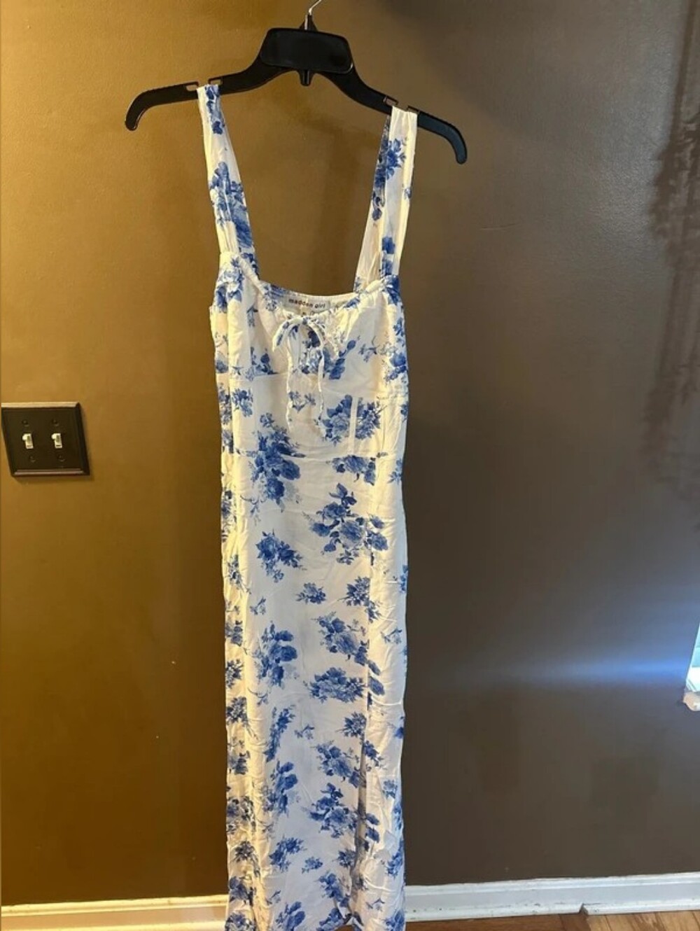 Madden Girl Blue and White Floral Sundress